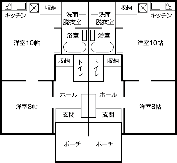 通夜空間心 間取り図